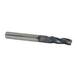 Scientific Cutting Tools - 5/16-40 UNS, 0.235" Cutting Diam, 3 Flute, Solid Carbide Helical Flute Thread Mill - Internal/External Thread, 0.66" LOC, 2-1/2" OAL, 1/4" Shank Diam - Americas Industrial Supply