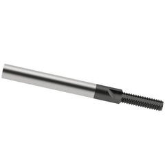 Scientific Cutting Tools - M8x1.00 Thread, 1/4" Shank Diam, AlTiN+ Coating, Solid Carbide Straight Flute Thread Mill - 3 Flutes, 2-1/2" OAL, M8 Min Noml Diamter - Americas Industrial Supply