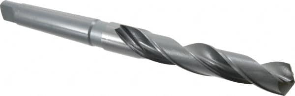 General Chipbreaker - 1", 3MT 118° Point High Speed Steel Taper Shank Drill Bit - Oxide Finish, 6-1/2" Flute Length, 11-1/4" OAL, Chipbreaker Flute - Americas Industrial Supply
