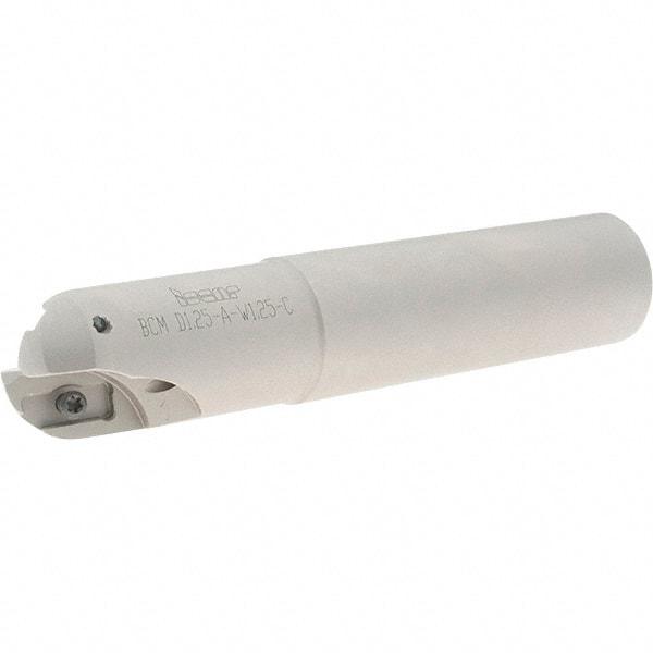 Iscar - 1-1/4" Cut Diam, 1.02" Max Depth of Cut, 1-1/4" Shank Diam, 6.3" OAL, Indexable Ball Nose End Mill - 2.52" Head Length, Straight Shank, BCM Toolholder, BCR... Insert - Americas Industrial Supply