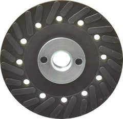 Made in USA - 4" Diam Locking Nut Disc Backing Pad - Hard Density, 20,000 RPM - Americas Industrial Supply