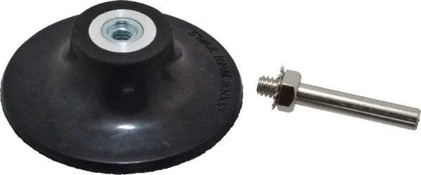 Value Collection - 3" Diam Quick-Change Type R Disc Backing Pad - 1/4" Shank Diam, Medium Density, 20,000 RPM - Americas Industrial Supply