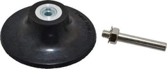 Value Collection - 3" Diam Quick-Change Type R Disc Backing Pad - 1/4" Shank Diam, Medium Density, 20,000 RPM - Americas Industrial Supply