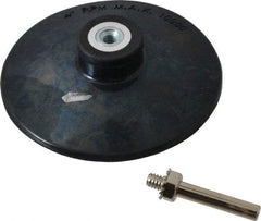 Value Collection - 4" Diam Quick-Change Type R Disc Backing Pad - 1/4" Shank Diam, Medium Density, 10,000 RPM - Americas Industrial Supply