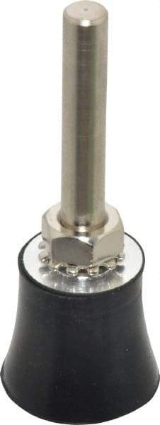 Value Collection - 1" Diam Quick-Change Type S Disc Backing Pad - 1/4" Shank Diam, Medium Density, 30,000 RPM, Screw On Compatible - Americas Industrial Supply