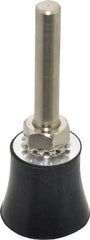 Value Collection - 1" Diam Quick-Change Type S Disc Backing Pad - 1/4" Shank Diam, Medium Density, 30,000 RPM, Screw On Compatible - Americas Industrial Supply