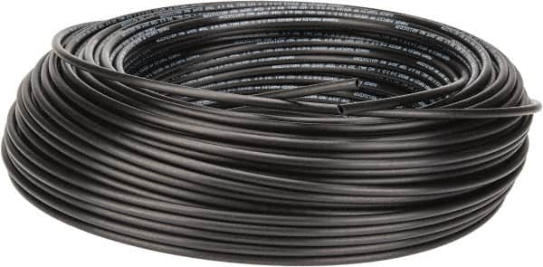 Parker - 1/4" ID x 3/8" OD, 1/16" Wall Thickness, 500' Long, Polypropylene Tube - Black, 300 Max psi, 0 to 200°F - Americas Industrial Supply