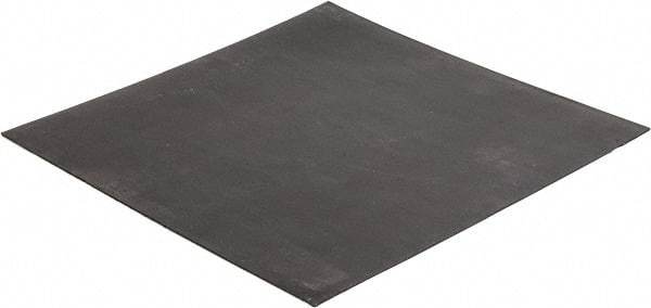 Made in USA - 12" Long, 12" Wide, 1/16" Thick, Buna-N Rubber Foam Sheet - 50 to 60 Durometer, Black, -20 to 180°F, 2,500 psi Tensile Strength, Adhesive Backing, Stock Length - Americas Industrial Supply