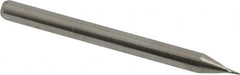 Kyocera - 0.017", 0.026" LOC, 1/8" Shank Diam, 1-1/2" OAL, 2 Flute, Solid Carbide Square End Mill - Single End, Uncoated, Spiral Flute, 30° Helix, Centercutting, Right Hand Cut, Right Hand Flute, Series 1620 - Americas Industrial Supply