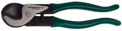 Greenlee - 9-1/4" OAL, 1 AWG Capacity, Cable Cutter - Plastic Coated Handle - Americas Industrial Supply