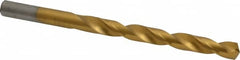 Chicago-Latrobe - Letter O 135° Cobalt Jobber Drill - TiN Finish, Right Hand Cut, Spiral Flute, Straight Shank, 4-1/2" OAL, Split Point - Americas Industrial Supply
