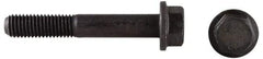 Value Collection - 7/16-14 UNC, 1-1/4" Length Under Head, Hex Drive Flange Bolt - 1-1/4" Thread Length, Grade 8 Alloy Steel, Smooth Flange, Phosphate & Oil Finish - Americas Industrial Supply