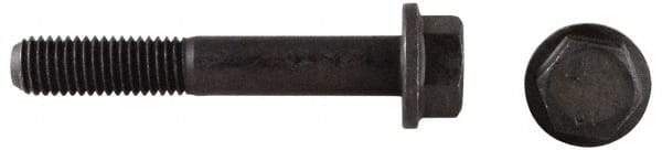 Value Collection - 1/4-20 UNC, 2" Length Under Head, Hex Drive Flange Bolt - 3/4" Thread Length, Grade 8 Alloy Steel, Smooth Flange, Phosphate & Oil Finish - Americas Industrial Supply