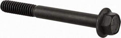 Value Collection - 1/4-20 UNC, 2-1/4" Length Under Head, Hex Drive Flange Bolt - 3/4" Thread Length, Grade 8 Alloy Steel, Smooth Flange, Phosphate & Oil Finish - Americas Industrial Supply