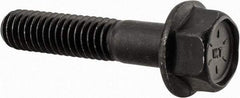 Value Collection - 5/16-18 UNC, 1-1/2" Length Under Head, Hex Drive Flange Bolt - 1-1/2" Thread Length, Grade 8 Alloy Steel, Smooth Flange, Phosphate & Oil Finish - Americas Industrial Supply