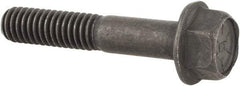 Value Collection - 5/16-18 UNC, 1-3/4" Length Under Head, Hex Drive Flange Bolt - 7/8" Thread Length, Grade 8 Alloy Steel, Smooth Flange, Phosphate & Oil Finish - Americas Industrial Supply