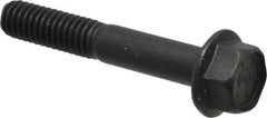 Value Collection - 5/16-18 UNC, 2" Length Under Head, Hex Drive Flange Bolt - 7/8" Thread Length, Grade 8 Alloy Steel, Smooth Flange, Phosphate & Oil Finish - Americas Industrial Supply