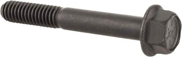 Value Collection - 5/16-18 UNC, 2-1/4" Length Under Head, Hex Drive Flange Bolt - 7/8" Thread Length, Grade 8 Alloy Steel, Smooth Flange, Phosphate & Oil Finish - Americas Industrial Supply