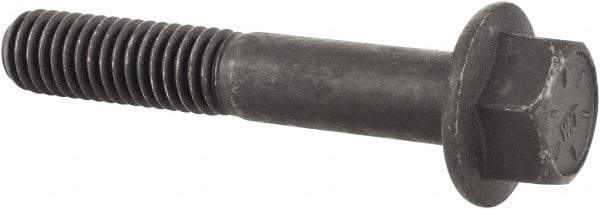 Value Collection - 3/8-16 UNC, 2-1/4" Length Under Head, Hex Drive Flange Bolt - 1" Thread Length, Grade 8 Alloy Steel, Smooth Flange, Phosphate & Oil Finish - Americas Industrial Supply