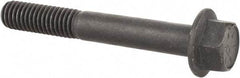 Value Collection - 3/8-16 UNC, 2-3/4" Length Under Head, Hex Drive Flange Bolt - 1" Thread Length, Grade 8 Alloy Steel, Smooth Flange, Phosphate & Oil Finish - Americas Industrial Supply