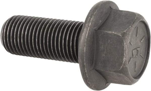 Value Collection - 1/2-20 UNF, 1-1/4" Length Under Head, Hex Drive Flange Bolt - 1-1/4" Thread Length, Grade 8 Alloy Steel, Smooth Flange, Phosphate & Oil Finish - Americas Industrial Supply