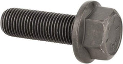 Value Collection - 1/2-20 UNF, 1-1/2" Length Under Head, Hex Drive Flange Bolt - 1-1/2" Thread Length, Grade 8 Alloy Steel, Smooth Flange, Phosphate & Oil Finish - Americas Industrial Supply