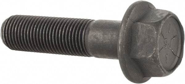 Value Collection - 1/2-20 UNF, 2" Length Under Head, Hex Drive Flange Bolt - 1-1/4" Thread Length, Grade 8 Alloy Steel, Smooth Flange, Phosphate & Oil Finish - Americas Industrial Supply