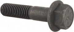 Value Collection - 1/2-13 UNC, 2-1/4" Length Under Head, Hex Drive Flange Bolt - 1-1/4" Thread Length, Grade 8 Alloy Steel, Smooth Flange, Phosphate & Oil Finish - Americas Industrial Supply