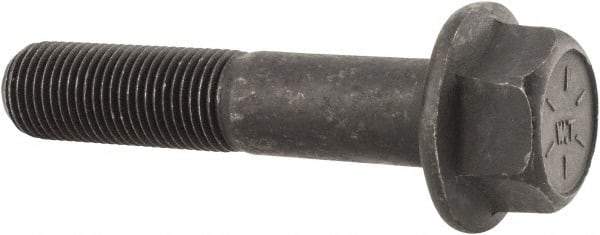 Value Collection - 1/2-20 UNF, 2-1/2" Length Under Head, Hex Drive Flange Bolt - 1-1/4" Thread Length, Grade 8 Alloy Steel, Smooth Flange, Phosphate & Oil Finish - Americas Industrial Supply