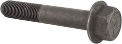 Value Collection - 1/2-20 UNF, 3" Length Under Head, Hex Drive Flange Bolt - 1-1/4" Thread Length, Grade 8 Alloy Steel, Smooth Flange, Phosphate & Oil Finish - Americas Industrial Supply