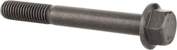 Value Collection - 1/2-13 UNC, 4" Length Under Head, Hex Drive Flange Bolt - 1-1/4" Thread Length, Grade 8 Alloy Steel, Smooth Flange, Phosphate & Oil Finish - Americas Industrial Supply