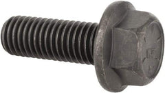 Value Collection - 5/8-11 UNC, 1-3/4" Length Under Head, Hex Drive Flange Bolt - 1-1/2" Thread Length, Grade 8 Alloy Steel, Smooth Flange, Phosphate & Oil Finish - Americas Industrial Supply