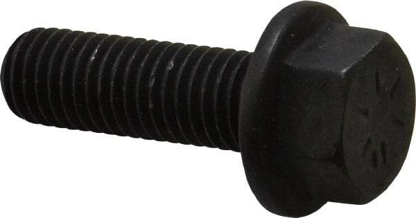 Value Collection - 5/8-11 UNC, 2" Length Under Head, Hex Drive Flange Bolt - 1-1/2" Thread Length, Grade 8 Alloy Steel, Smooth Flange, Phosphate & Oil Finish - Americas Industrial Supply