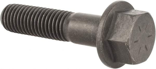 Value Collection - 5/8-11 UNC, 2-3/4" Length Under Head, Hex Drive Flange Bolt - 1-1/2" Thread Length, Grade 8 Alloy Steel, Smooth Flange, Phosphate & Oil Finish - Americas Industrial Supply