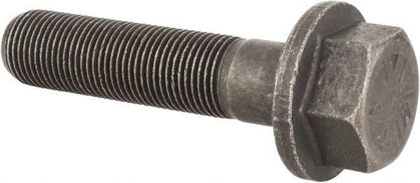 Value Collection - 5/8-18 UNF, 2-3/4" Length Under Head, Hex Drive Flange Bolt - 1-1/2" Thread Length, Grade 8 Alloy Steel, Smooth Flange, Phosphate & Oil Finish - Americas Industrial Supply