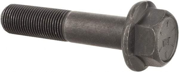 Value Collection - 5/8-18 UNF, 3" Length Under Head, Hex Drive Flange Bolt - 1-1/2" Thread Length, Grade 8 Alloy Steel, Smooth Flange, Phosphate & Oil Finish - Americas Industrial Supply