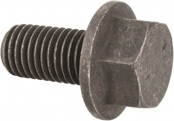 Value Collection - 3/4-10 UNC, 1-1/2" Length Under Head, Hex Drive Flange Bolt - 1-1/2" Thread Length, Grade 8 Alloy Steel, Smooth Flange, Phosphate & Oil Finish - Americas Industrial Supply