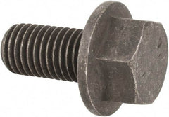 Value Collection - 3/4-10 UNC, 1-1/2" Length Under Head, Hex Drive Flange Bolt - 1-1/2" Thread Length, Grade 8 Alloy Steel, Smooth Flange, Phosphate & Oil Finish - Americas Industrial Supply