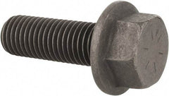 Value Collection - 3/4-10 UNC, 2-1/4" Length Under Head, Hex Drive Flange Bolt - 1-3/4" Thread Length, Grade 8 Alloy Steel, Smooth Flange, Phosphate & Oil Finish - Americas Industrial Supply