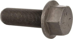 Value Collection - 3/4-16 UNF, 2-1/4" Length Under Head, Hex Drive Flange Bolt - 1-3/4" Thread Length, Grade 8 Alloy Steel, Smooth Flange, Phosphate & Oil Finish - Americas Industrial Supply