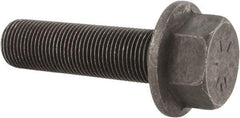 Value Collection - 3/4-16 UNF, 2-3/4" Length Under Head, Hex Drive Flange Bolt - 1-3/4" Thread Length, Grade 8 Alloy Steel, Smooth Flange, Phosphate & Oil Finish - Americas Industrial Supply