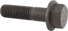 Value Collection - 3/4-10 UNC, 3" Length Under Head, Hex Drive Flange Bolt - 1-3/4" Thread Length, Grade 8 Alloy Steel, Smooth Flange, Phosphate & Oil Finish - Americas Industrial Supply