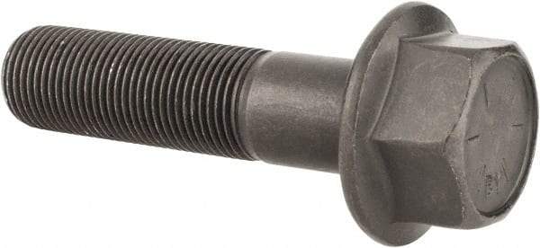 Value Collection - 3/4-16 UNF, 3" Length Under Head, Hex Drive Flange Bolt - 1-3/4" Thread Length, Grade 8 Alloy Steel, Smooth Flange, Phosphate & Oil Finish - Americas Industrial Supply