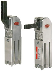 De-Sta-Co - 708 Lb Inner Hold Capacity, Vert Mount, Air Power Hold-Down Toggle Clamp - M5 Port, 90° Bar Opening, 151mm Height Under Bar - Americas Industrial Supply