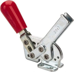 De-Sta-Co - 295 Lb Holding Capacity, Horizontal Handle, Manual Hold Down Toggle Clamp - 58° Handle Movement, 71° Bar Opening, U-Bar, Flanged Base, Electro-Plated Zinc, Carbon Steel - Americas Industrial Supply