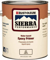 Rust-Oleum - 1 Gal White Water-Based Acrylic Enamel Primer - 200 to 300 Sq Ft Coverage, 0 gL Content, Quick Drying, Interior/Exterior - Americas Industrial Supply