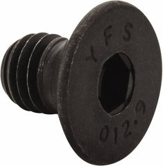 Value Collection - M8x1.25 Metric Coarse Hex Socket Drive, 90° Flat Screw - Grade 12.9 Alloy Steel, Black Oxide Finish, Fully Threaded, 12mm OAL - Americas Industrial Supply