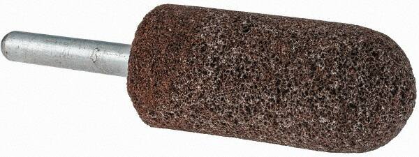Grier Abrasives - 7/8 x 2" Head Diam x Thickness, A11, Pointed Tree, Aluminum Oxide Mounted Point - Americas Industrial Supply