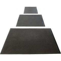 Barefoot - 2' Long x 3' Wide, Dry/Wet Environment, Anti-Fatigue Matting - Black, Nitrile Rubber with Nitrile Rubber Base - Americas Industrial Supply