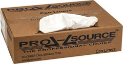 PRO-SOURCE - 0.7 mil Thick, Heavy-Duty Trash Bags - 24" Wide x 31" High, White - Americas Industrial Supply